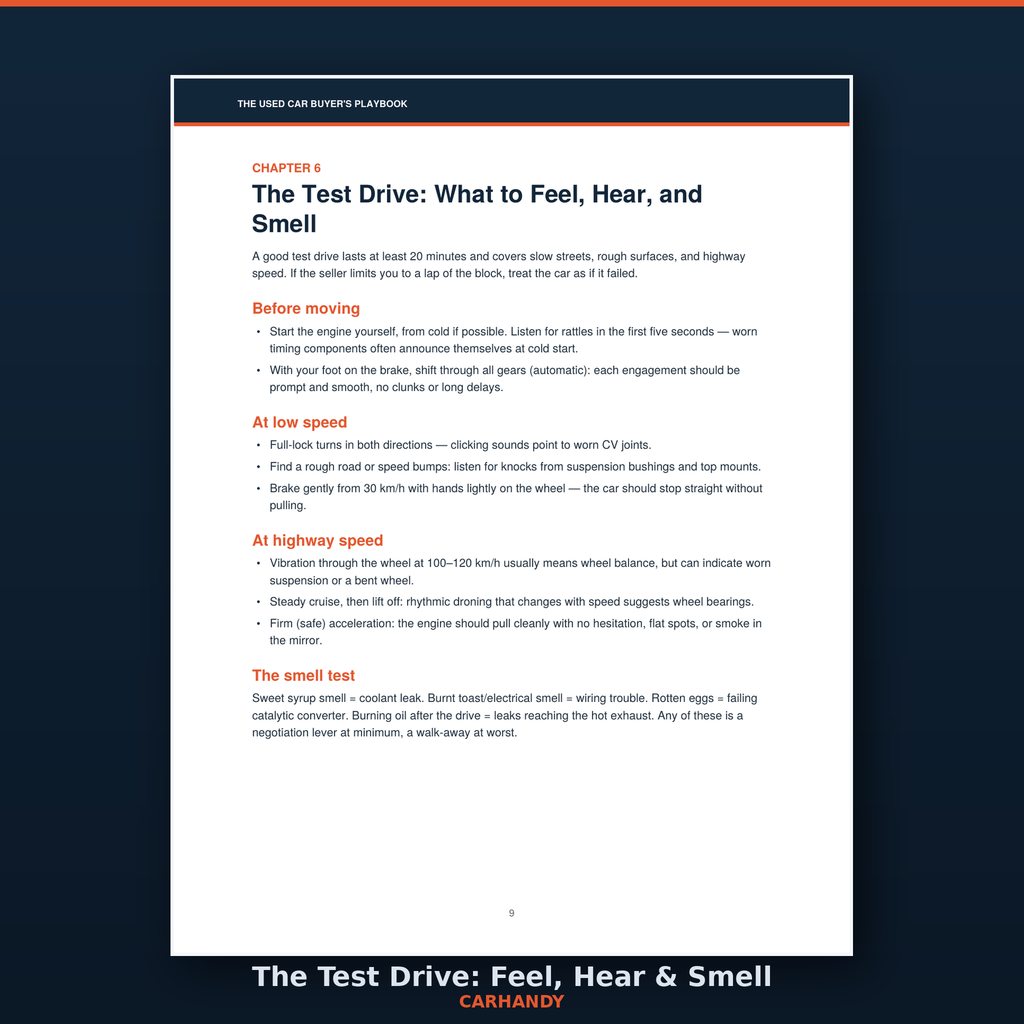 Carhandy - The Used Car Buyer's Playbook.